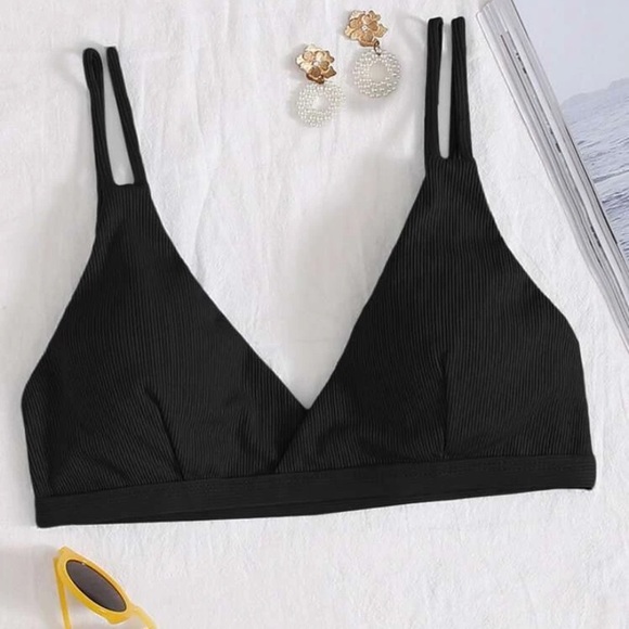 SHEIN Other - Ribbed Strappy Bikini Top
